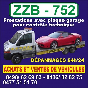 UC. Automobiles - Prestations avec plaque garage pour contrôle technique - Dépannages 24h/24 - Achats et ventes de véhicules - 0498 62 69 63 - 0486 82 82 75 - 0477 51 51 70